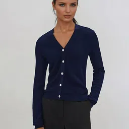Kotty Women Ribbed Cotton Cardigan-picture-33