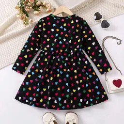 YK Polka Dot Print Fit & Flare Dress image 4