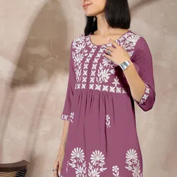 routes by all about you all about you Embellished Embroidered Peplum Top image 2