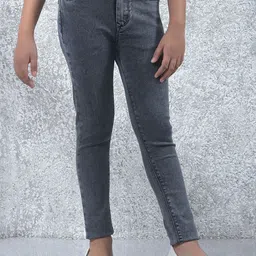 Crimsoune Club Girls Skinny Fit Mid-Rise Light Fade Jeans-picture-46