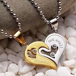 J.S ENTERPRISES Heart Shaped Pendants with Chains-picture-8