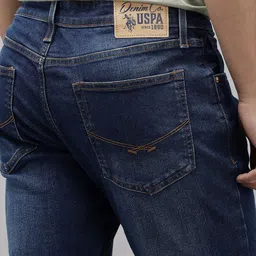 U.S. Polo Assn. Denim Co. Men Henry Skinny Cropped Fit Light Fade Stretchable Jeans image 2