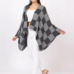 Anouk Women Checked Shrug image 5