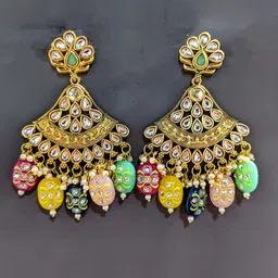VATSALYA creation Gold-Plated Alloy Earrings image 1