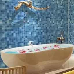 INDIAN ROYALS Dark Blue Tile Mosaic Peel and Stick Wallpaper (500 CM X 45 CM)-image-19