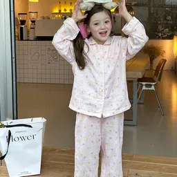 LULU & SKY Girls Printed Night suit image 4