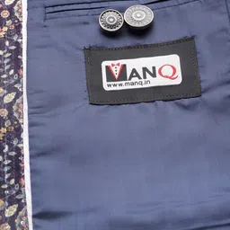 MANQ Slim-Fit Bandhgala Single-Breasted Blazer image 4