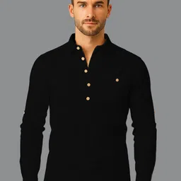 Navkanj Long Sleeves Mandarin Collar Straight Short Kurta-picture-20