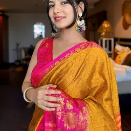 DIVASTRI Woven Design Zari Silk Cotton Mysore Silk Saree-picture-28