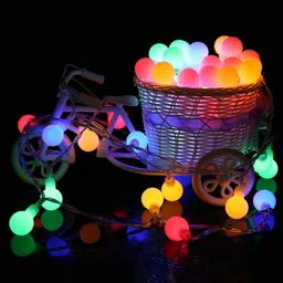 trendx 14 LEDs 4 m Multicolor Steady Ball Rice Lights image 3