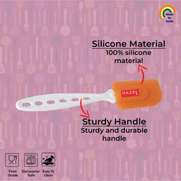 Hazel Silicone Spatula with Plastic Handle - Orange image 4
