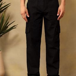 Kotty Men Regular Fit Mid-Rise Clean Look No Fade Stretchable Jeans-picture-16