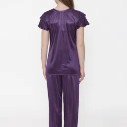 PHALIN Women Satin Night suits image 2