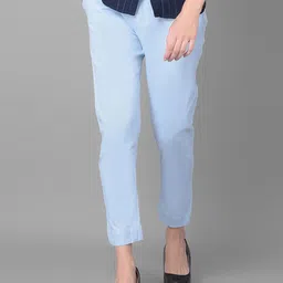 Comfort Lady Women Solid Mid-Rise Casual Regular Trouser-image-7