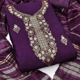 SAINOOR Woven Design Unstitched Dress Material-image-13
