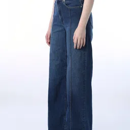 ONLY Women Wide Leg High-Rise Stretchable Jeans image 4