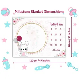 Hoolloomooloo Multicoloured & White Floral 210 GSM Core image 2