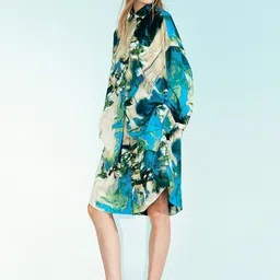 H&M Abstract-Patterned Chiffon Shorts-picture-32