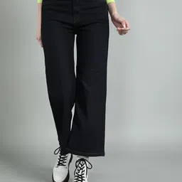 The Roadster Lifestyle Co Women High Rise Flared Jeans image 1