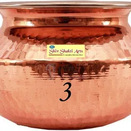 ssa Copper Serving Bowl Rajasthani/Punjabi handi no 3 without lid-picture-15