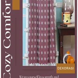 DEKORASI Red & Maroon Geometric 380 GSM Blanket image 2