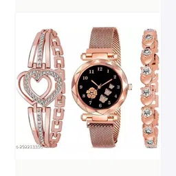 Miss Perfect Unisex Printed Dial & Bracelet Style Straps Analogue Watch HJ470-picture-40