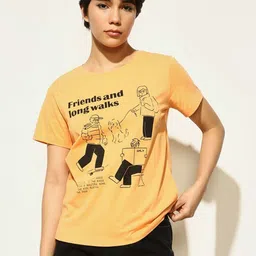 ONLY Women Graphic Printed Round Neck Cotton T-shirt-picture-23