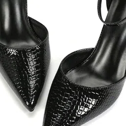 KLEXIO Embellished Party Stiletto Pumps with Buckles image 2