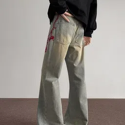 StyleCast Men Light Fade Mid-Rise Baggy Jeans image 4