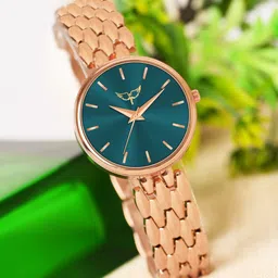 WHITE BIRD Women Round Dial & Bracelet Style Straps Analogue Watch H-5080 Rose Gold-image-13