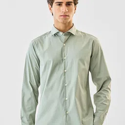 Snitch Spread Collar Slim Fit Pure Cotton Casual Shirt-picture-13