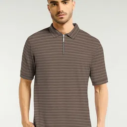 The Dry State Men Striped Slim Fit T-shirt-image-77