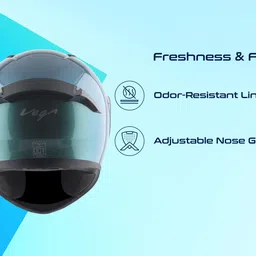 vega Bolt Dual Tone Motorbike Helmet image 4