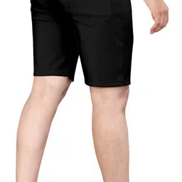 indiclub Pack of 2 Solid Men Black, Beige Running Shorts image 2