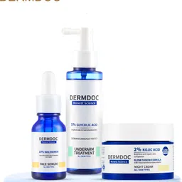 dermdoc Bright Glow Care Set: Niacinamide Serum, Cream image 1