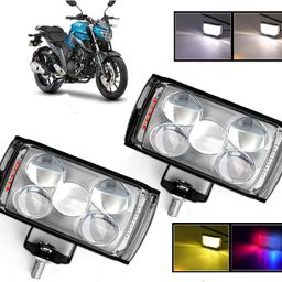 auto pearl 5 EYE Lens Foglight, White, Yellow & Blue-Red Amber Auxiliary Projector Led T262 Fog Lamp Motorbike LED for Yamaha (12 V, 15 W)-picture-46