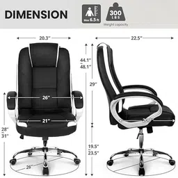 maestro High Back Ergonomic Revolving Chair, Leatherette Office Executive Leatherette Office Executive Chair image 5