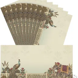 lifafewala Exclusive Peacock & Elephant design Money & Shagun for Wedding,Gifting | Envelopes image 1