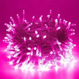56 LEDs 19 m Pink Steady Ball Rice Lights-image-0
