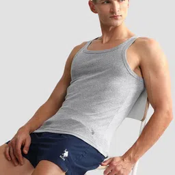 U.S. Polo Assn. Pack Of 2 Pure Cotton Basic Vests EV006-003-P2 image 4