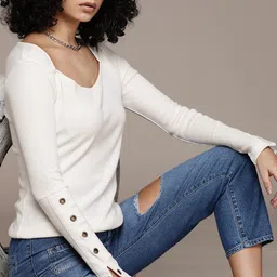 The Roadster Lifestyle Co. Ribbed Fitted Top-picture-38