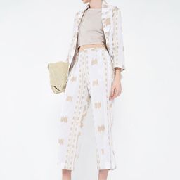 SHOWOFF Printed Top & Trousers With Blazer Co-Ords-picture-4