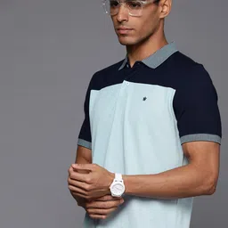 Louis Philippe Colourblocked Polo Collar T-shirt-picture-23