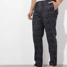 The Roadster Lifestyle Co. Men Geometric Print Lounge Pants image 4