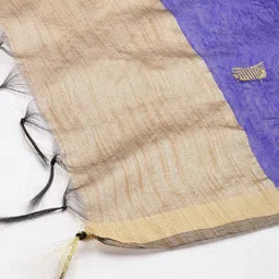 swatika Blue Woven Design Bhagalpuri Dupatta image 3