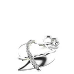 VALANOVA 925 Sterling Silver Diamond Studded Pendant 1.08 g image 3