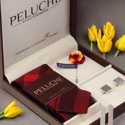 PELUCHE Men Maroon Accessory Gift Set-picture-18