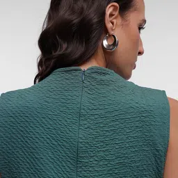 French Connection Textured High Neck Top image 3