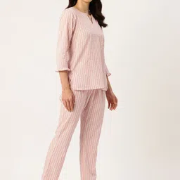 ETC Geometric Printed Pure Cotton Night Suit image 4