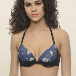 Da Intimo Blue Under Wired Padded Front Open Bra image 1